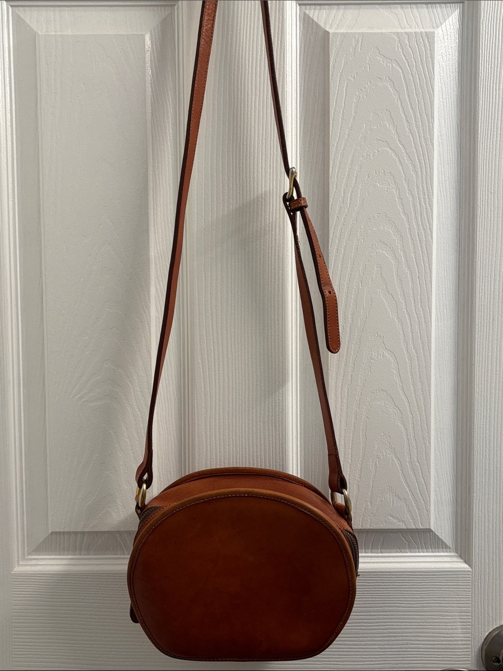 Vintage COACH Canteen Leather Crossbody Bag Chestnut Brown- WOW! - Picture 5 of 15